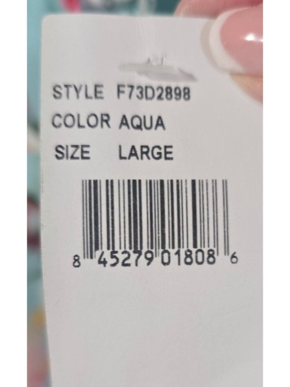 Adelyn Rae Floral Halter Midi Dress Fit Flare Garden Party Romantic Aqua Women L - Picture 6 of 12